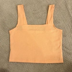american eagle square neck cropped tank